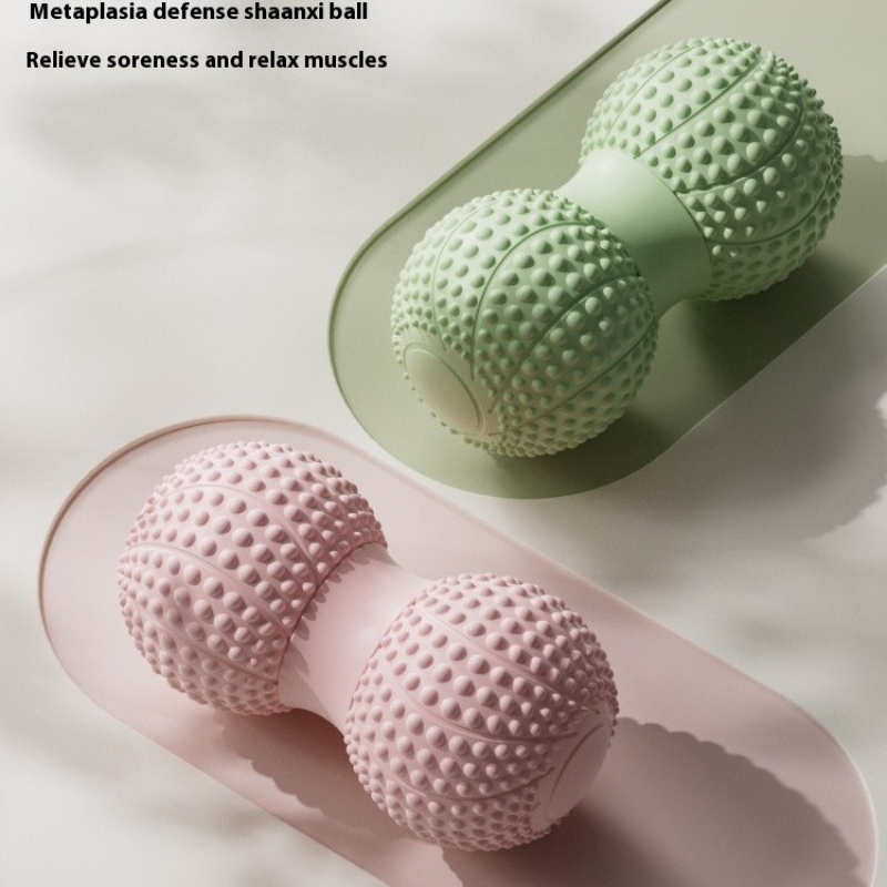 Muscle Roller Factory - Double Peanut Ball for Deep Muscle Relaxation Fascia Ball Foot Massage Hedgehog
