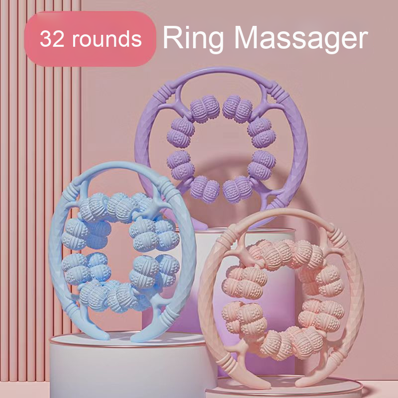 Massager Manufacturer - Upgrade 32-Wheel Ring Massager Fully Wrapped Roller Leg Meridian Dredging