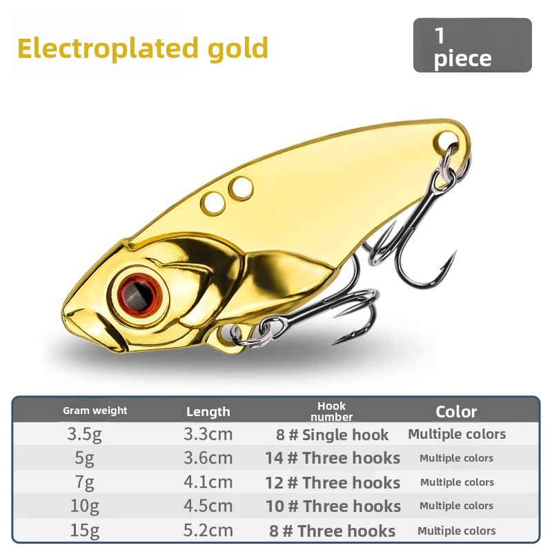 Fishing Lure Manufacturer - 3.5g-20g Mini Vib with Spoon Fishing Lure Hard Tackle Pin Sinking Crank