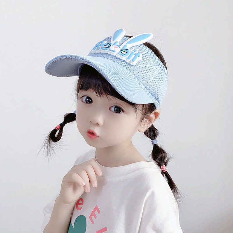 Kids Sun Hat Factory - Summer Cute Cartoon Rabbit Empty Top Boys Girls Sunscreen Summer Duck Tongue