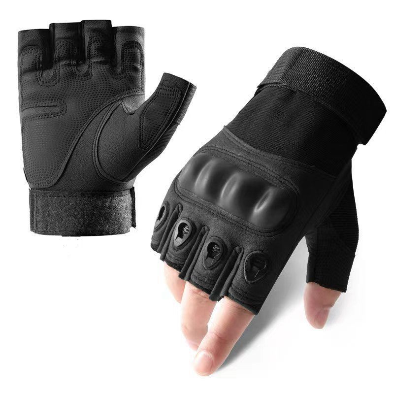 Tactical Gloves Supplier - Men's Half-Finger Tactical Gloves Outdoor Sports Non-Slip Wear-Resistant Fitness