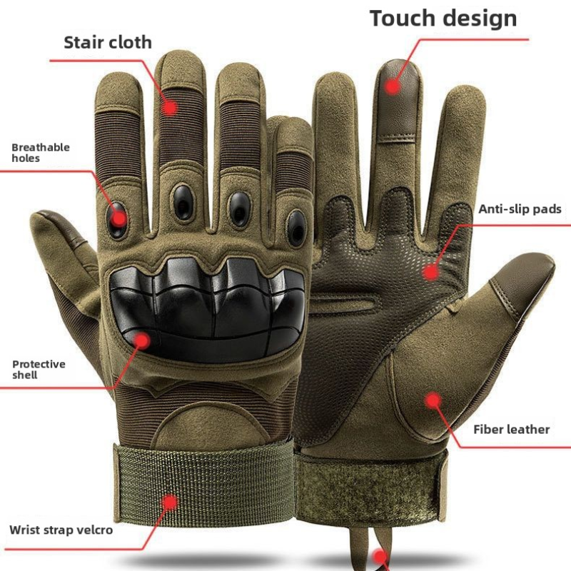 Training Gloves Manufacturer - Men's Tactical Half-Finger Gloves Breathable Non-Slip Wear-Resistant Hard Shell