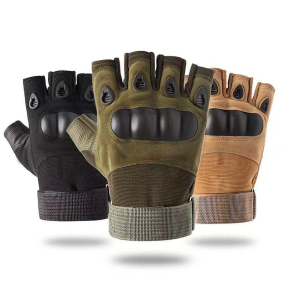Tactical Gloves Manufacturer - Men's Women's Outdoor Tactical Half-Finger Gloves Protective Sports Training