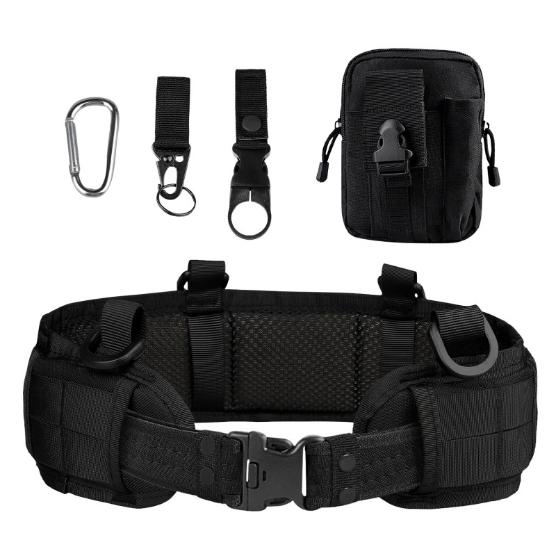 Tactical Belt Supplier - Comfortable Nylon PC Material Adjustable Tactical Belt Set Secure Buckle Outdoor