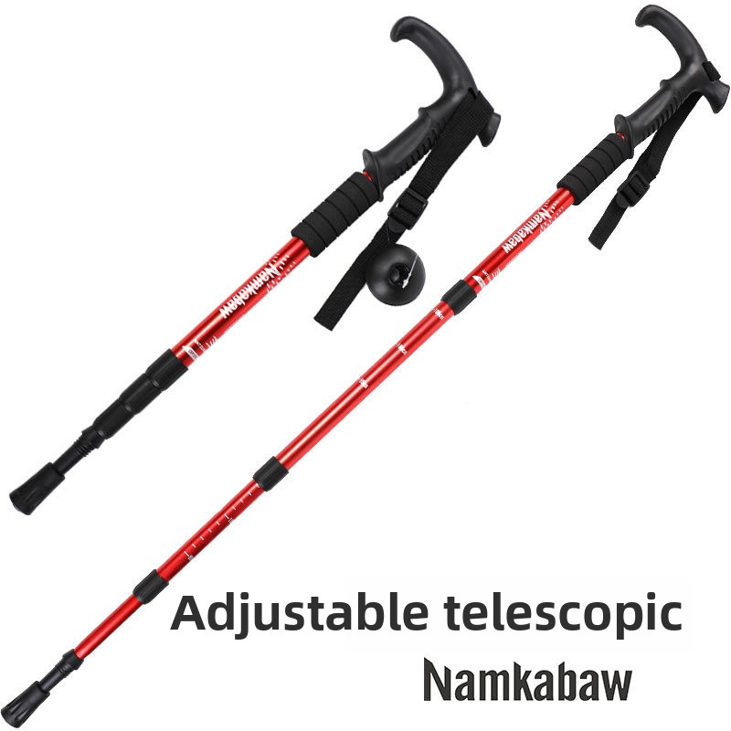 Hiking Pole Supplier - Travel Walking Stick Light Aluminum Collapsible Adjustable Trekking Poles