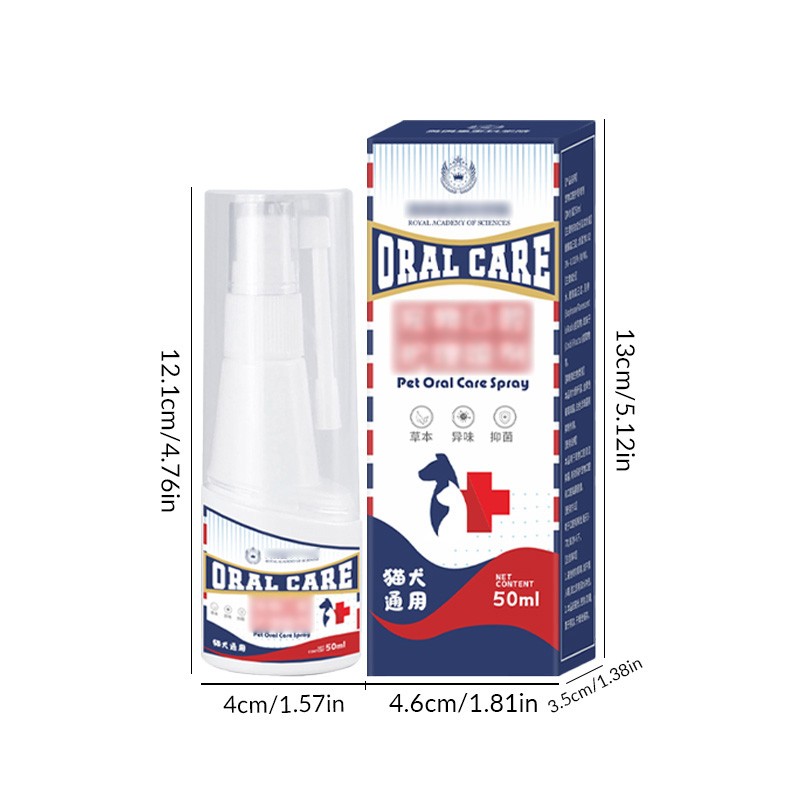 Pet Oral Care Supplier - Free Samples Available Oral Odor Elimination Spray for Cat Dog Deodorant