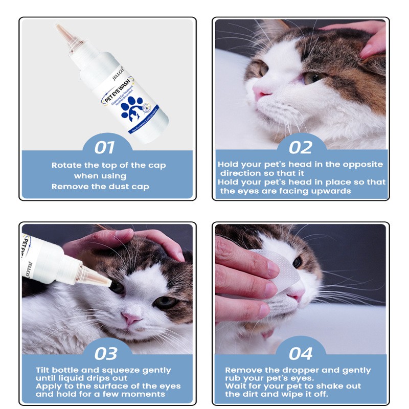 Pet Eye Drops Manufacturer - China Factory Pet Dog Cat Eye Cleaner Drops Eye Care Supplies
