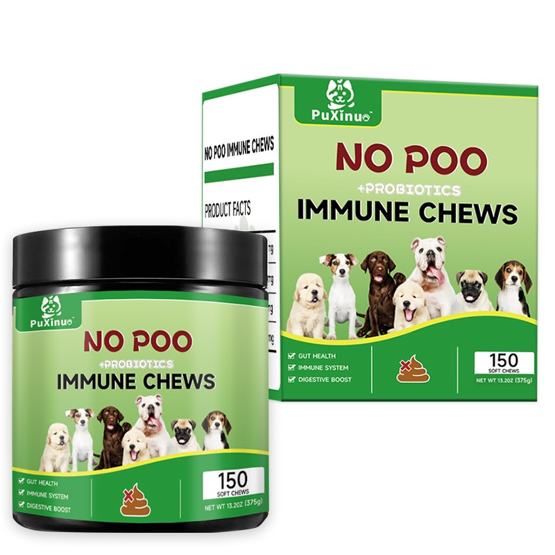 Pet Probiotic Factory - No Poo Probiotics Chewable Treats Immune Health Gut Digestion Supplement