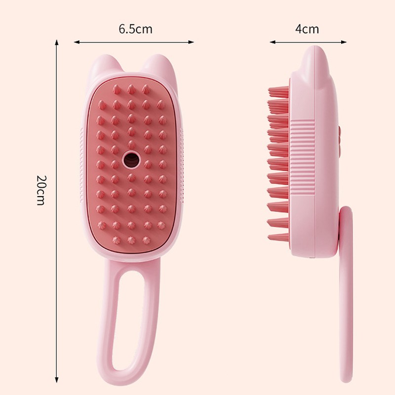 Pet Grooming Tool Manufacturer - One-Button Electric Pet Comb Anti-Flying Hair Feature Bath Massage