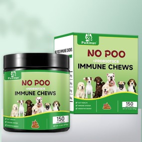 Pet Probiotic Factory - No Poo Probiotics Chewable Treats Immune Health Gut Digestion Supplement