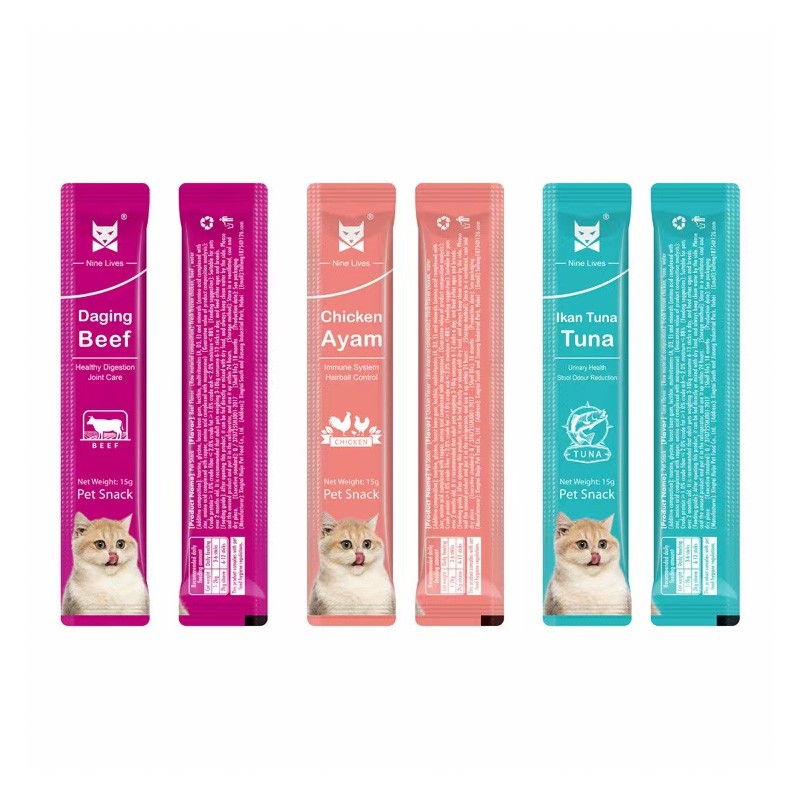 Cat Food Supplier - China Pet Food Supplier Customize Wholesale Cat Treats Wet Food Strips Snacks