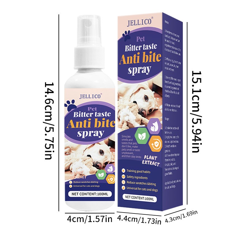 Pet Spray Manufacturer - China-made Natural Ingredients Stop Biting Anti Chew Bitter Spray Training