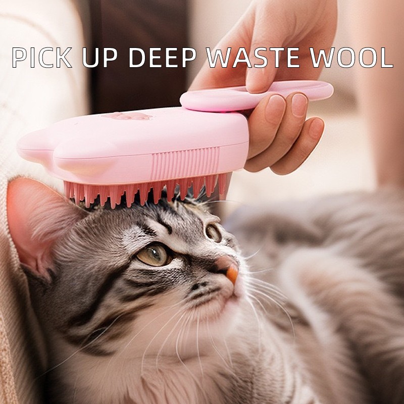 Pet Comb Factory - One-Button Electric Pet Comb Anti-Flying Hair Bath Massage Brush Floating Removal