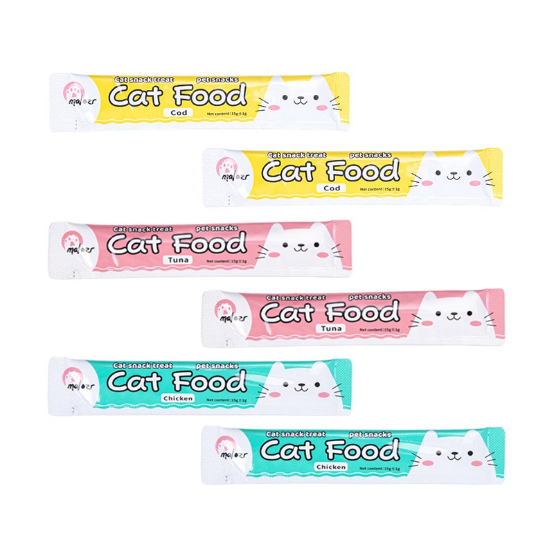 Cat Treats Factory - Organic Premium Wet Cat Treats High Protein Nutrition Snack Chicken Salmon Cod