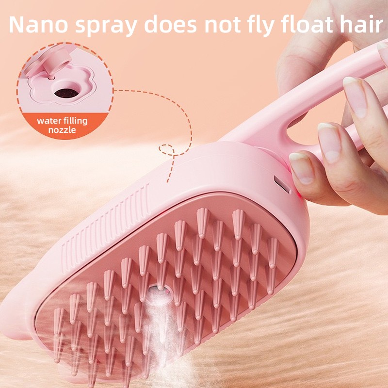 Pet Comb Factory - One-Button Electric Pet Comb Anti-Flying Hair Bath Massage Brush Floating Removal
