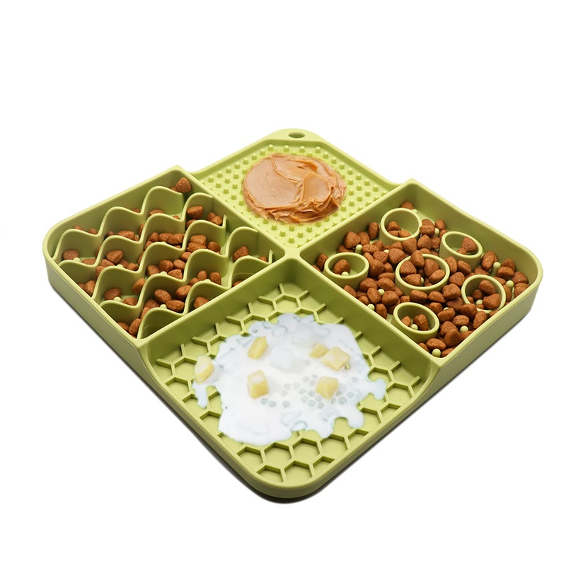 Pet Lick Mat Manufacturer - New Eco-Friendly Multi-Functional Portable Silicone Pet Pad Slow Lick Bowl