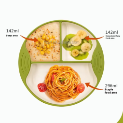 Baby Training Set Factory - Cartoon Design Silicone Suction Bowl Tableware Set Baby Learning Eat Training