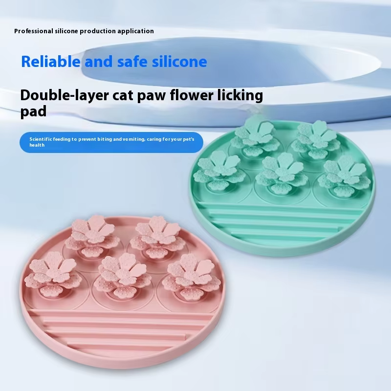 Pet Training Mat Factory - Silicone Anti-Choking Slow Feeder Bowl Cat Dog Eco-Friendly Pet Training Mat
