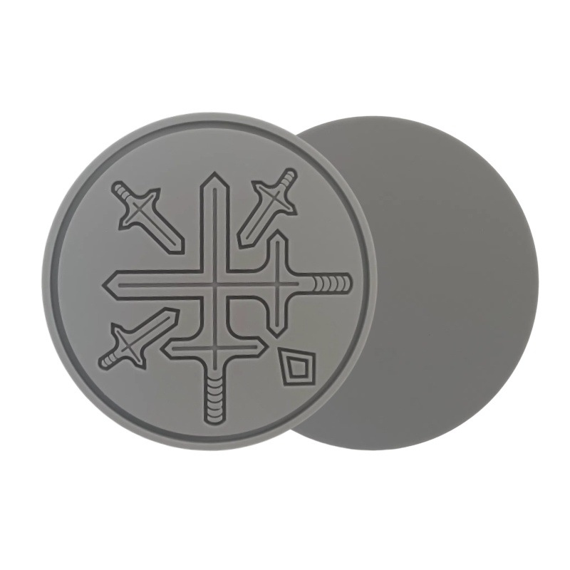 Silicone Coaster Manufacturer - New Anti-Slip Anti-Scald Sword Pattern High Temperature Resistant Tea Mat