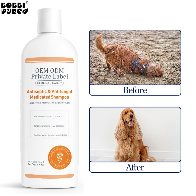 Pet Care Shampoo Supplier - Hypoallergenic Gentle Dog Wash Moisturizing Pet Shampoo Vitamins Omega for Cats