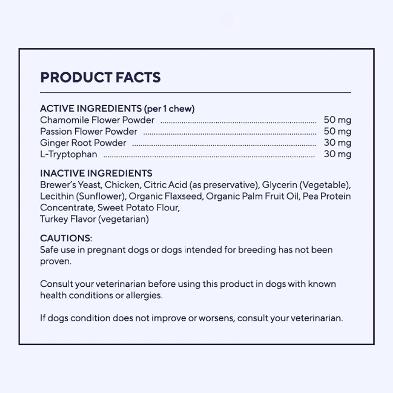 Anxiety Management Factory - Natural Calming Dog Calming Soft Chews Effective Anxiety Relief Pet Health Supplements