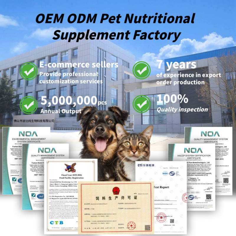 Liver Support Supplier - Wholesale Private Brand Supplements Cat Liver Function Immune System Beef Salmon Flavor