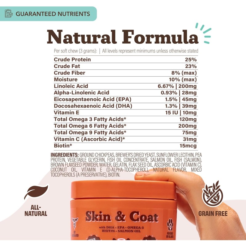 Omega Oil Supplier - OEM Omega Oil for Dogs Soft Chews Skin Coat Care Pet Supplements with EPA DHA