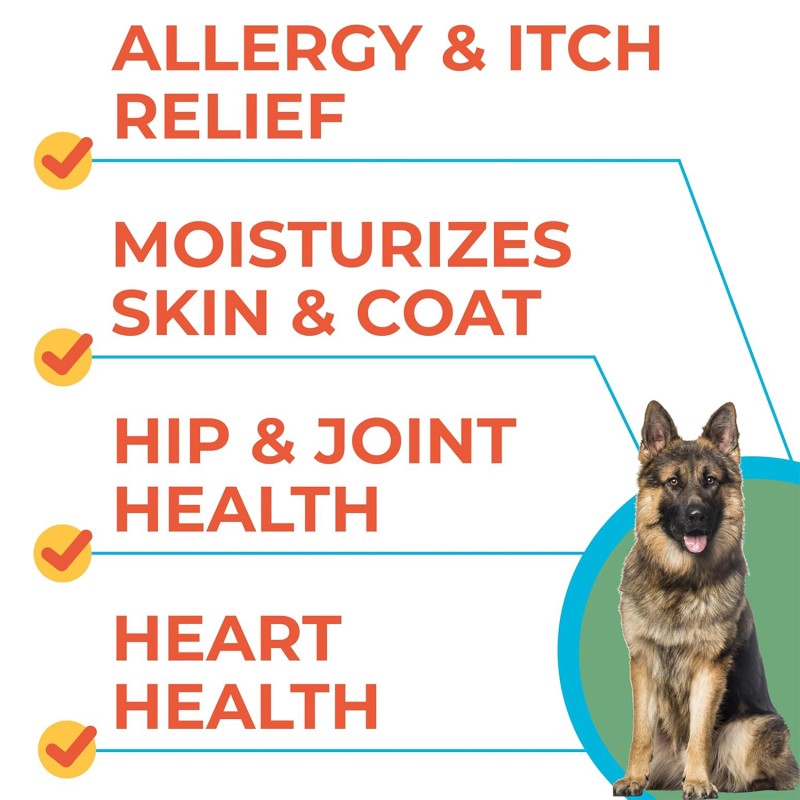 Pet Omega Supplement Factory - Premium Pure Wild-Caught Salmon Oil for Dogs Cats Omega Rich Natural