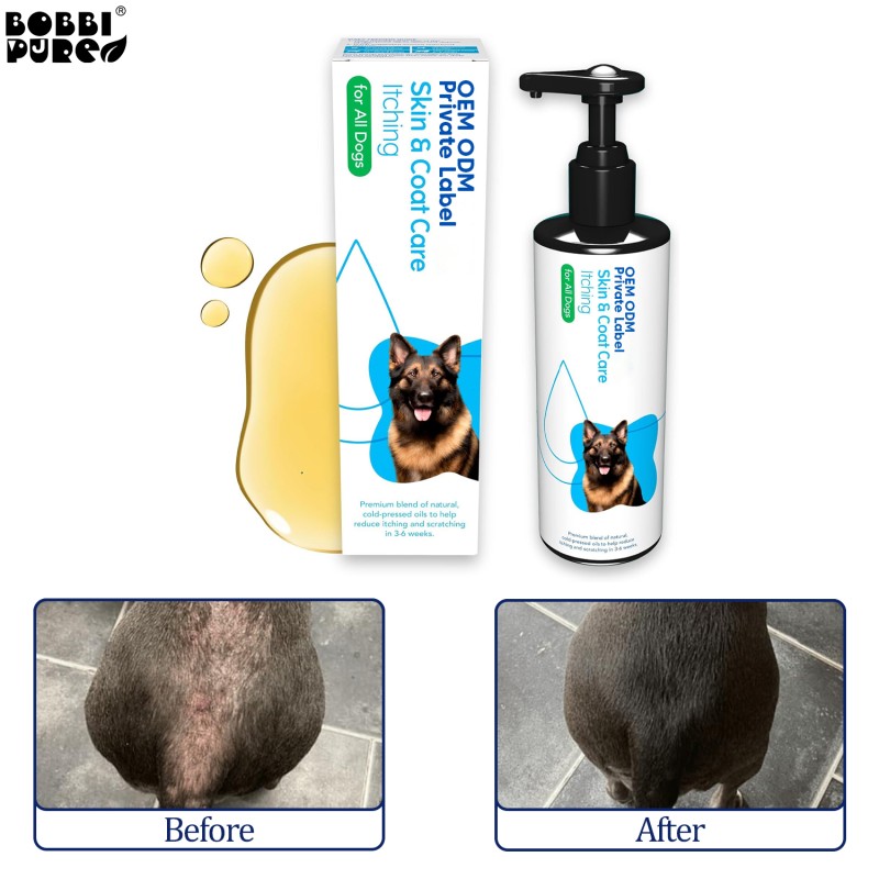 Salmon Oil Factory - Premium Pure Natural Salmon Oil Dogs Liquid Softgel Omega 3 EPA DHA Rich Additive