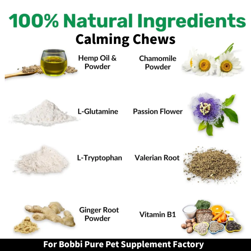 Pain Relief Supplier - Natural Calming Pain Relief Soft Chews for Dogs Anxiety Stress Joint Relief Supplements