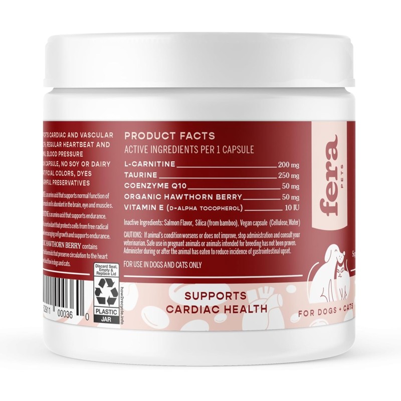 Cardio Supplement Factory - Best Quality Natural Pet Health Care Supplement Cardio Tensive Capsule Dogs Cats
