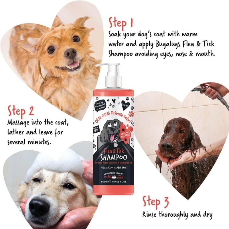 Grooming Essentials Supplier - Natural Organic Pet Shampoo Supplement Hypoallergenic for Dog Cat Skin Care