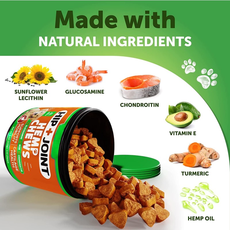 Custom Chews Manufacturer - Custom Pet Supplement Dog Hip Joint Soft Chews with Chondroitin Turmeric MSM