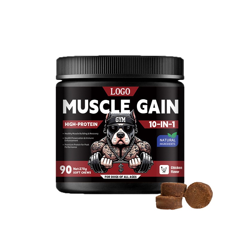 Body Building Manufacturer - Muscle Gain Soft Chews Tablets Body Mass Building Dietary Supplement Dogs