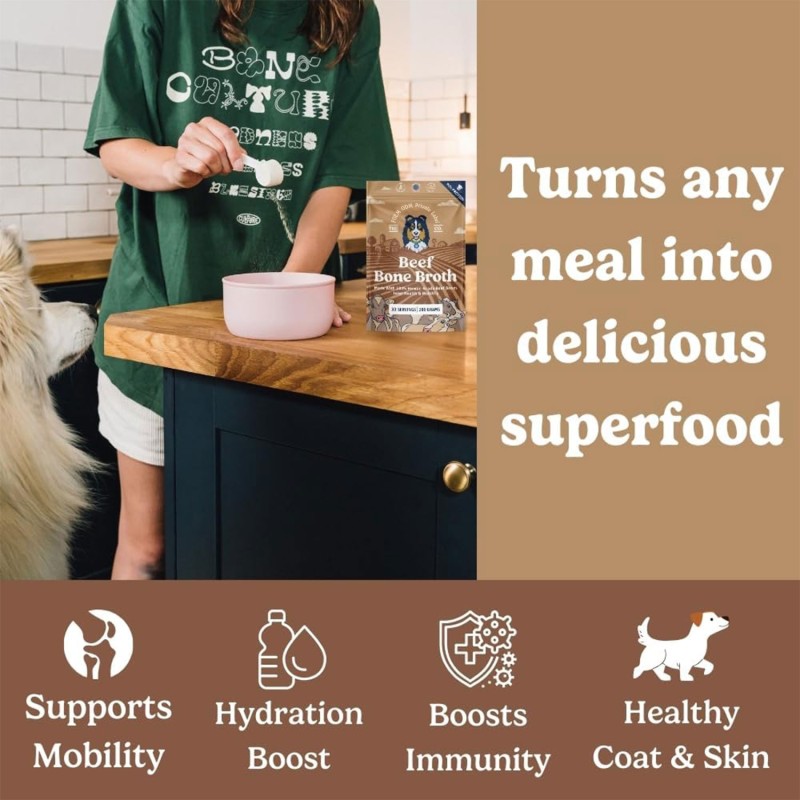 Pet Joint Supplement Supplier - Human-Grade Bone Broth Powder for Pet Food Manufacturing Hydration Topper