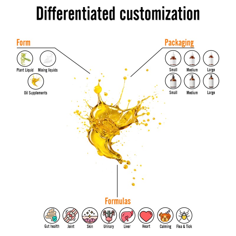 Vitamin Supplement Factory - Premium Natural Dog Vitamin Supplement Chews Tablets Liquid Multivitamin Pet Care