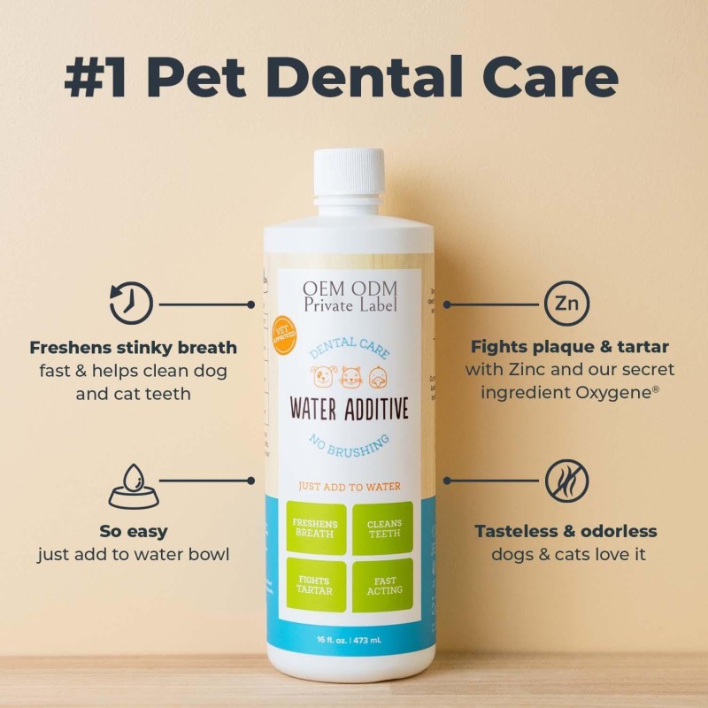 Pet Dental Solution Manufacturer - Professional Grade Pet Tooth Water Supplements Advanced Dental Care