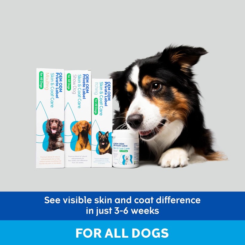 Salmon Oil Factory - Premium Pure Natural Salmon Oil Dogs Liquid Softgel Omega 3 EPA DHA Rich Additive