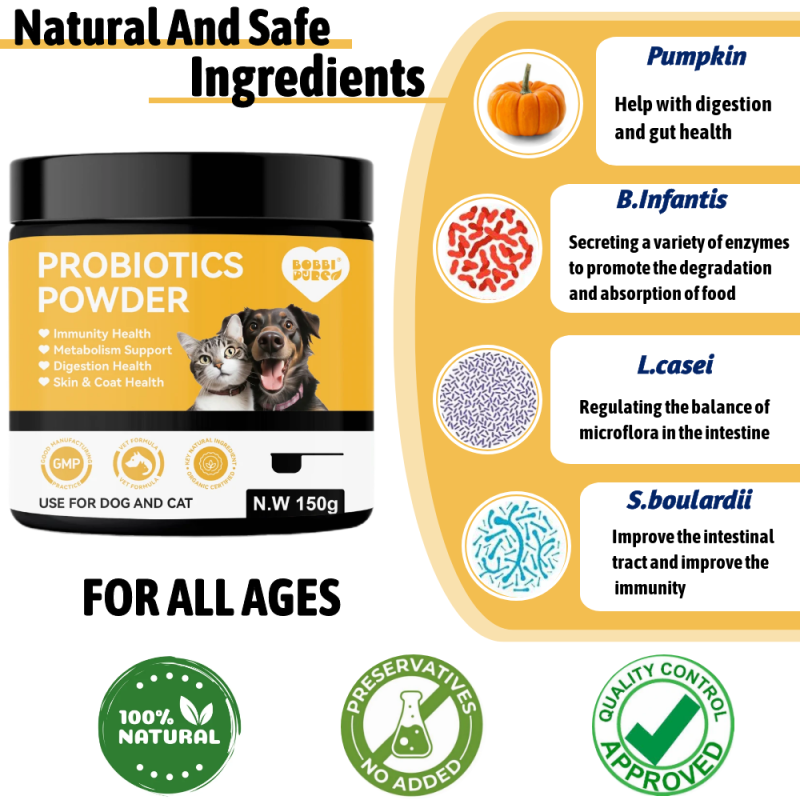 Veterinary Powder Manufacturer - Veterinary Grade Probiotics Powder for Dogs Pure Natural Pet Digestive Supplement