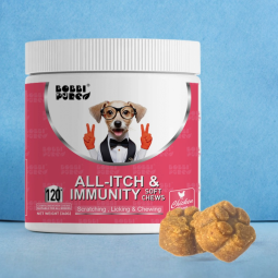 Skin Allergy Factory - Private Label Senior Dog Supplement for Skin Allergies Anti-Itch Pet Care ODM