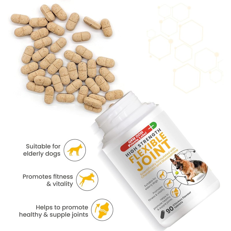 Dog Mobility Supplement Manufacturer - Premium Dog Hip Joint Supplements with Glucosamine Chondroitin MSM
