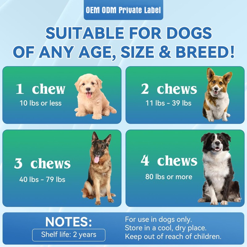 Pet Vitamin Supplier - Premium High Absorption Dog Vitamins Supplements Chews Puppy Senior Joint Health