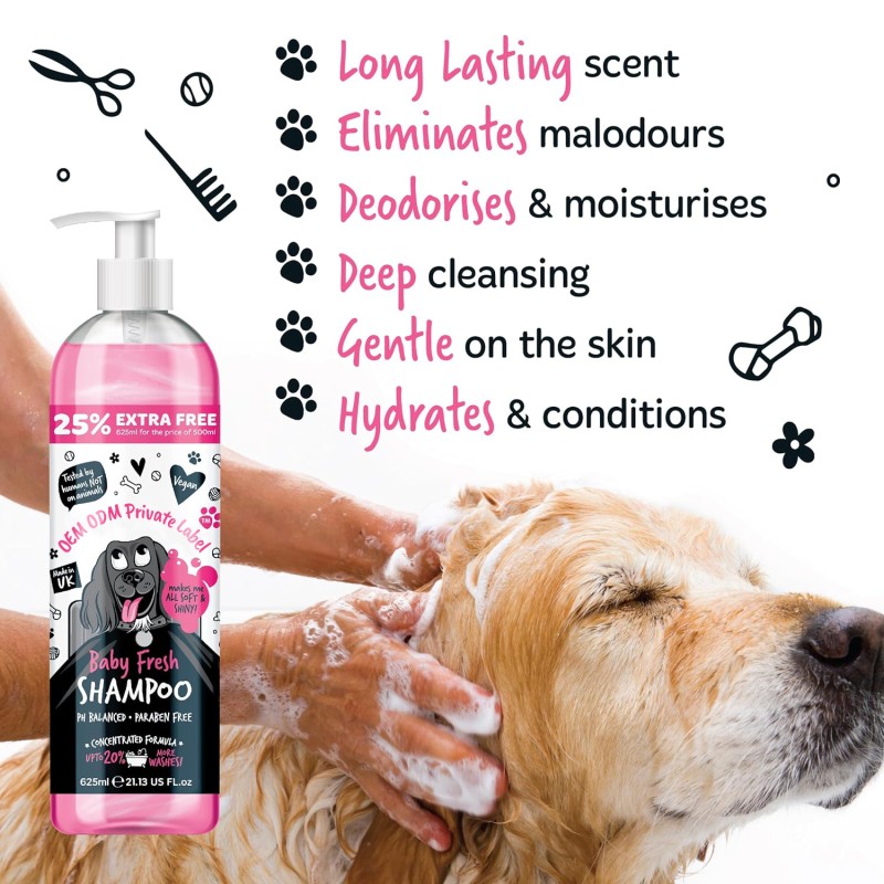 Dog Shampoo Factory - Professional Organic Hypoallergenic Dog Shampoo Veterinary Formula Bath Solutions