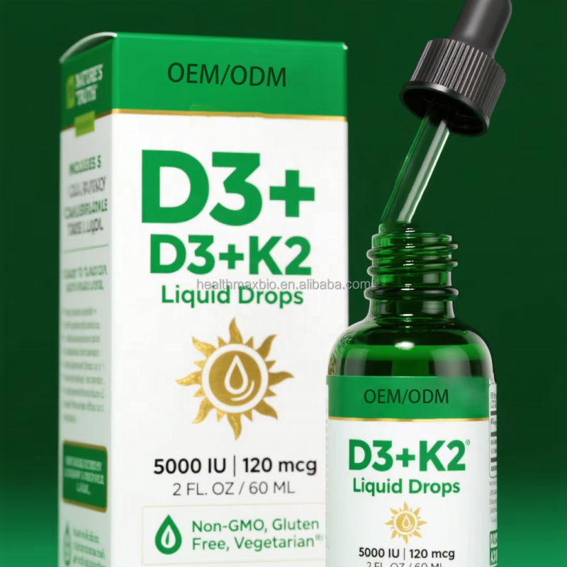 Vitamin D3 K2 Drops Supplier - OEM Private Label Bones Heart Mood Immune Health