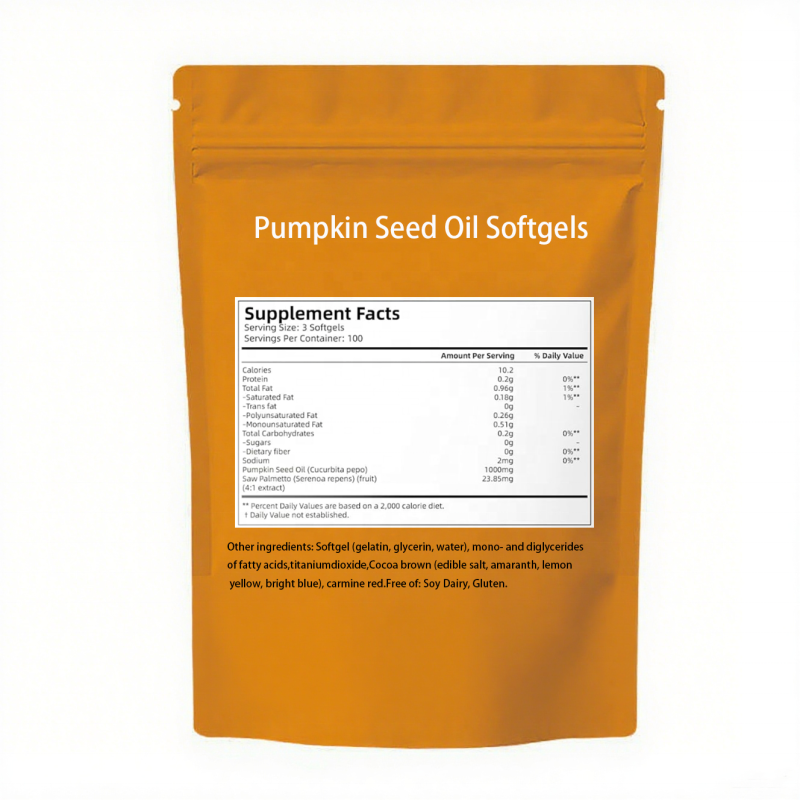 Pumpkin Seed Oil Softgels Factory - OEM Private Label Hair Health Herbal Supplement
