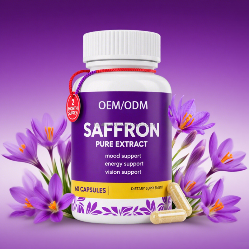 Happy Saffron Capsules Supplier - High Quality Mood Support with Curcumin Zinc