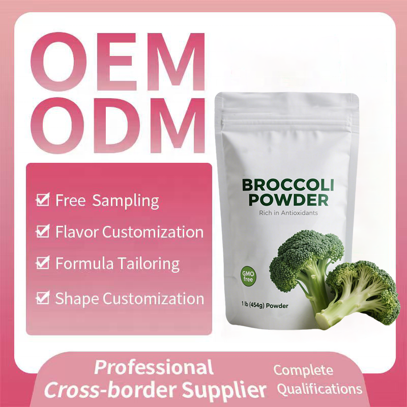 Natural Organic Broccoli Powder Factory - OEM Private Label Fiber Immune Vitamin C