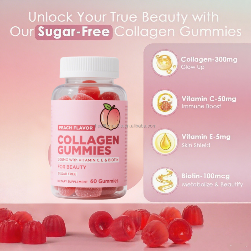 Collagen Gummies with Biotin Factory - OEM Private Label Hair Skin Nails Care
