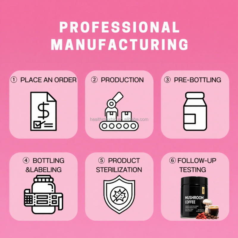 Mushroom Coffee Manufacturer - OEM Private Label 10 in 1 Blend Organic Instant Coffee