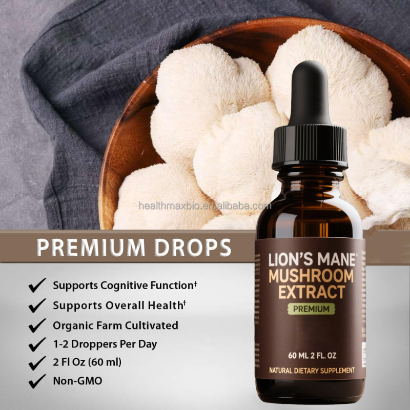 Lion's Mane Drops Manufacturer - Private Label Brain Health Herbal Extract 30ml
